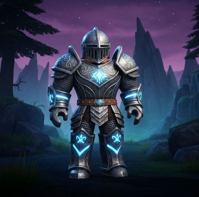 Skin Roblox chevalier medieval genere par Horenne Design IA